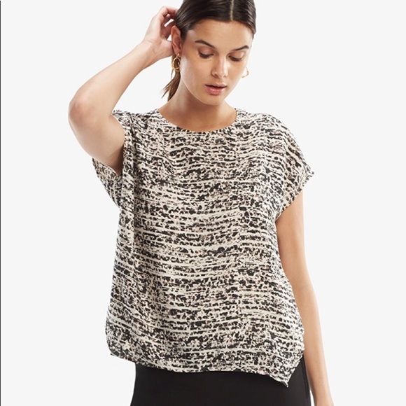 MM Lafleur Tops - MM Lafleur Didion Top in Ink Wash